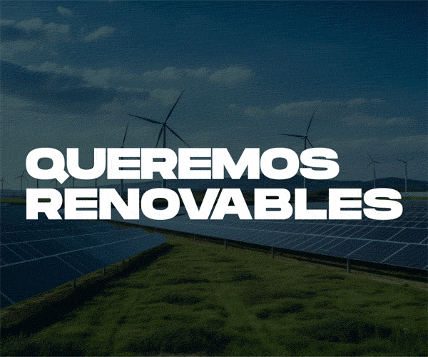 Banner queremos renovables de AVAESEN