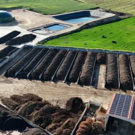 planta de compostaje y biogás de Alcarrás