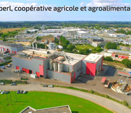 imagen con vista aerea de las instalaciones de la cooperativa Cooperl en Francia