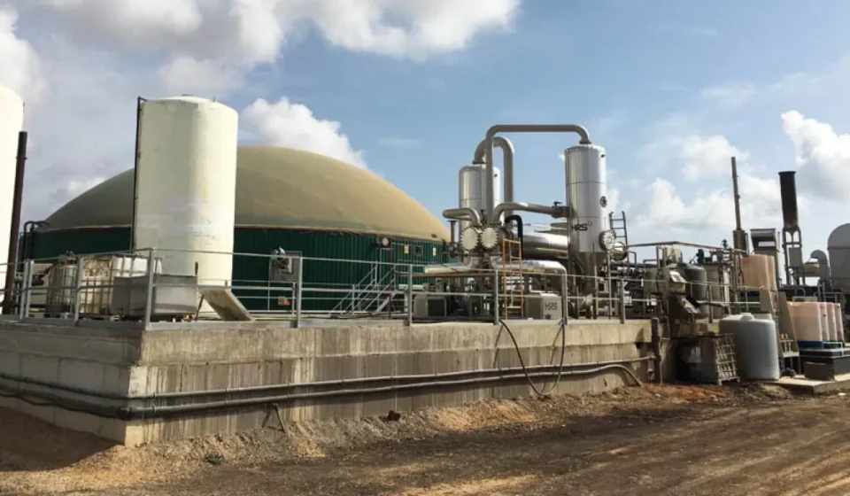 planta de biogás de una empresa hortofrutícola en Murcia
